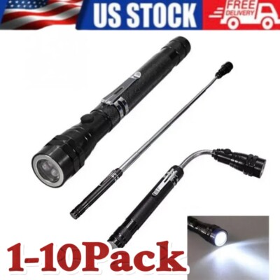 Tensor Flashlight Magnetic Flexible Telescopic Flashlight 3 in 1 Magnet on Both Ends & 3 ...