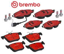 Front & Rear Brake Pad OES Ceramic +Sensor for Audi A3 / e-tron Quattro