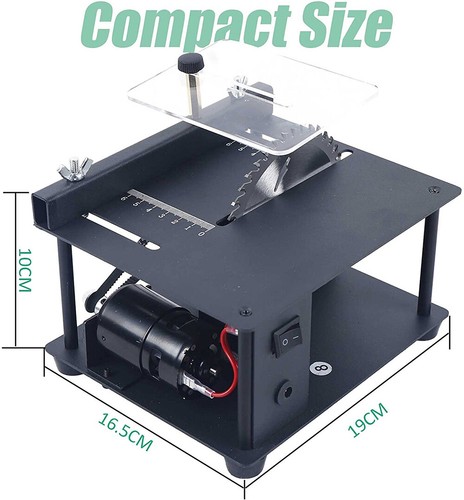 Mini Table Saw Woodworking Cutting Tool Polish Machine Bench Saw Multifunctional - Picture 5 of 12
