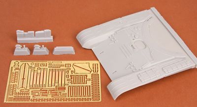 SBS Model 1/35 resin T-72M early front hull armour set for Tamiya - 35006