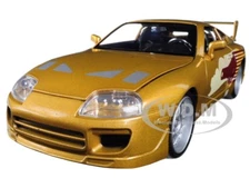 SLAP JACK'S TOYOTA SUPRA GOLD "FAST & FURIOUS" 1/24 DIECAST MODEL CAR JADA 99540