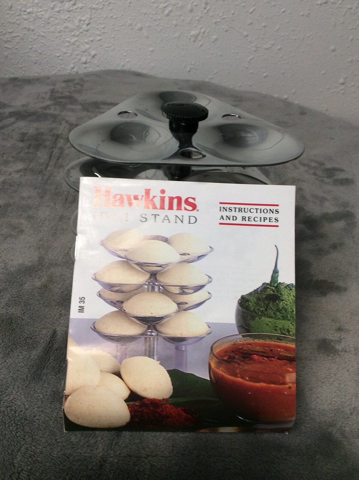 HAWKINS IDLI STAND 12 IDLIS FOR 3 LITRE & LARGER PRESSURE COOKER USA SELLER