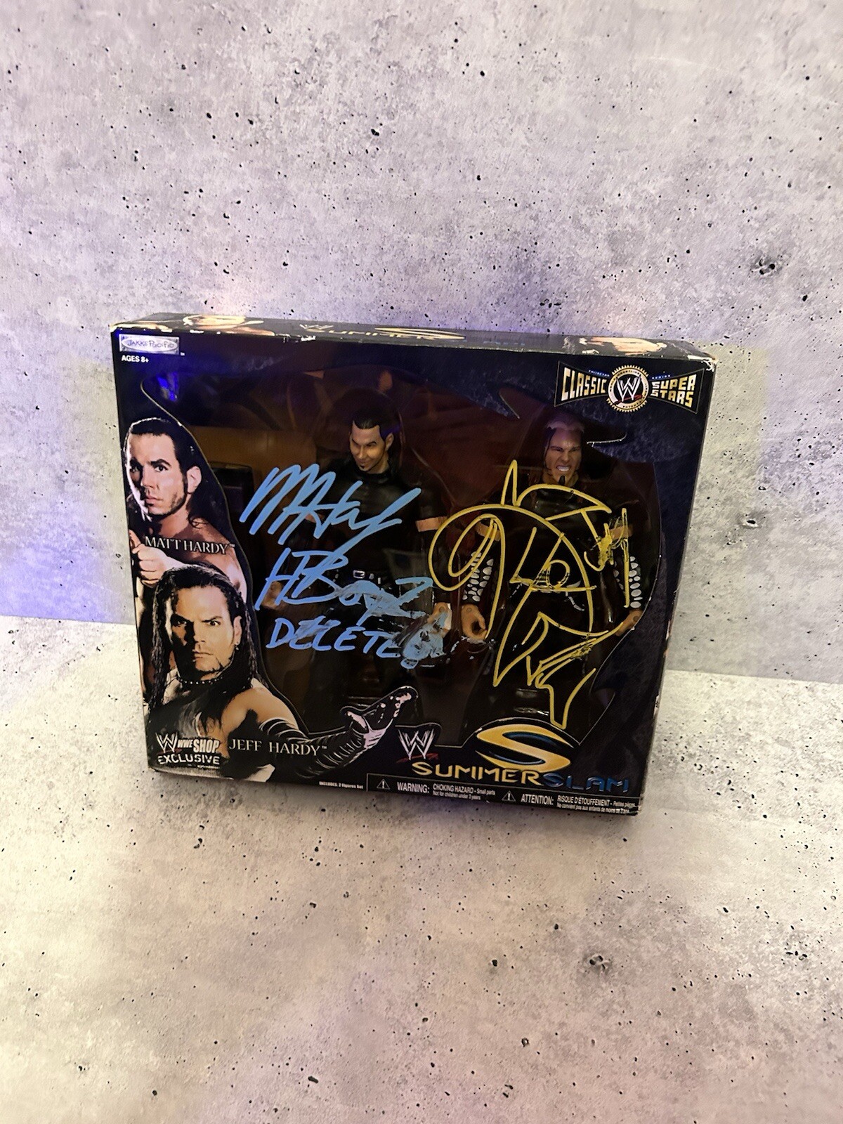 WWE Classic Superstars SummerSlam WWE Shop Exclusive Jeff & Matt Hardy Signed