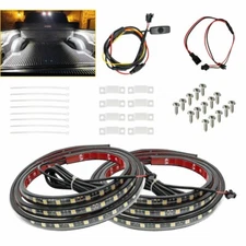 Car 180 LED Truck Bed Lights - 2Pcs 60" White Light Strip Lamp Waterproof 3000LM