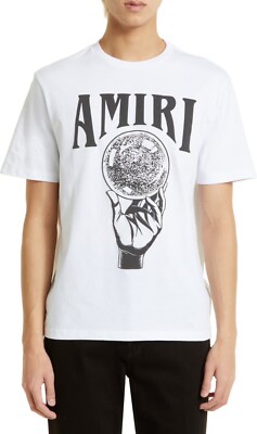 Amiri White Crystal Ball Graphic Tee Size Small $390 | eBay