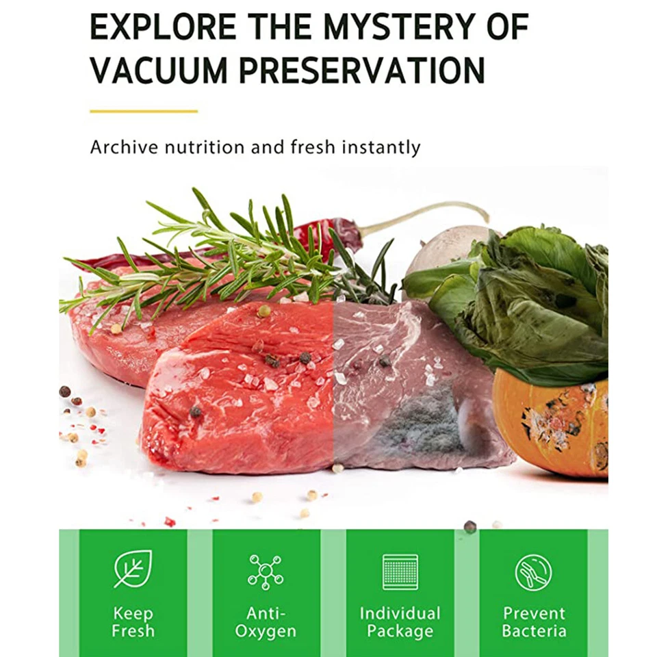 11"x50' Vacuum Sealer Bags Food Saver Sealing Machine Kitchen Storage Bag 4 Mil - Image 3 of 4