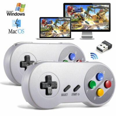2.4G Wireless SNES NES USB Controller Gamepad für Nintendo PC Mac Raspberry Pi