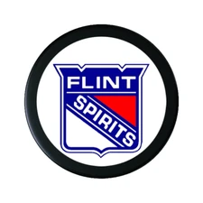 IHL Retro Style  1990's Flint Spirits Souvenir Hockey Puck NEW