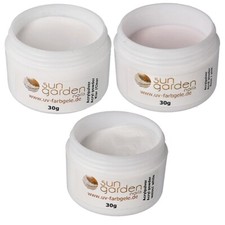 Acrílico Polvo Set, Transparente 30g, Rosa 30g, Blanco 30g - Polvo Acrílico Set
