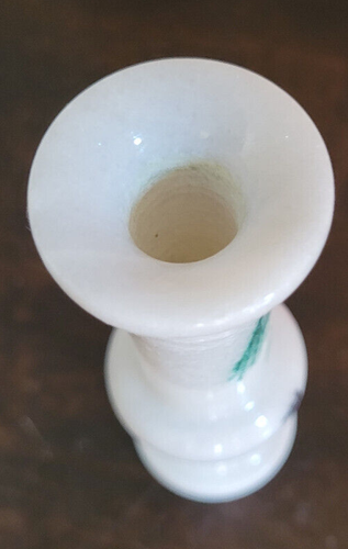 small 5" oriental marble bud vase mountain scene - Picture 11 of 19