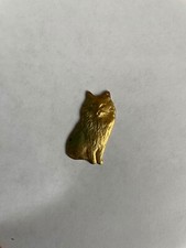 Brass Cat Figure for Stained Glass