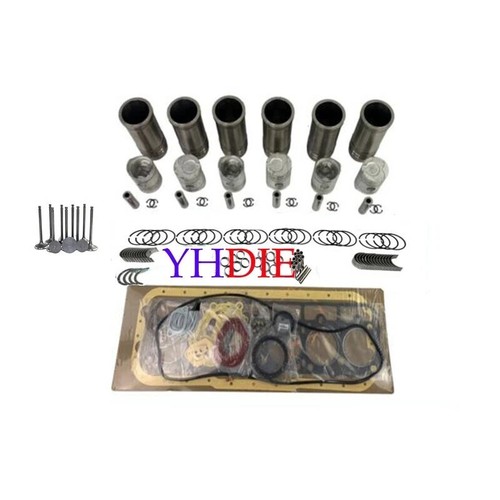 New 6D95 Engine Overhaul Rebuild Kit With Valves For Komatsu PC200-5 Excavator - Picture 4 of 4