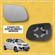 Wing door Mirror Glass Driver side for Kia Picanto 2011-2024 Heated