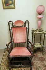   George Hunzinger Oak Barley Twist Rocking Chair Exceptional Design Quality