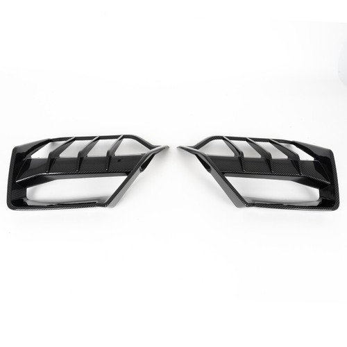 For 2020-25 Corvette C8 Z51 E-ray Carbon Black Rear Bumper Fin Diffuser Spoiler - Picture 9 of 10