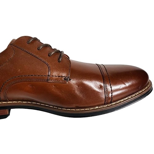 Puntera para hombre Nunn Bush, Centro Flex Oxford 84984-221 cuero marrón talla 10,5 - Imagen 18 de 24