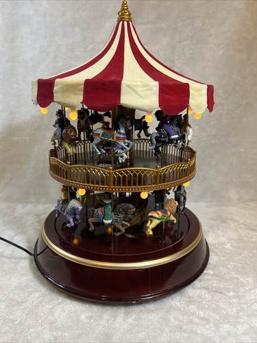 Mr. Christmas Double Decker Carousel. Lights & Music 1994 Double Tier. Read! - Picture 8 of 23