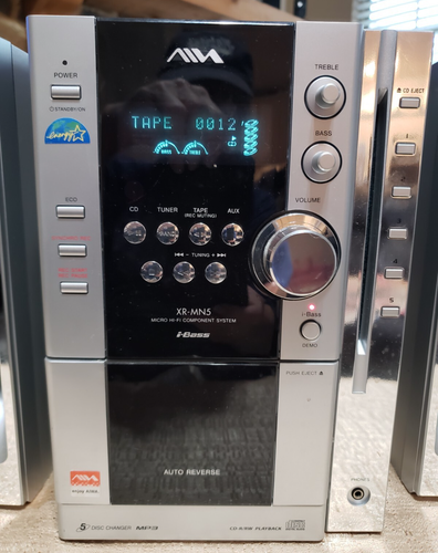 Used AIWA XR-MN5 Micro Hi-Fi Component Stereo AM/FM Tape Player System - NO CD - Picture 10 of 13