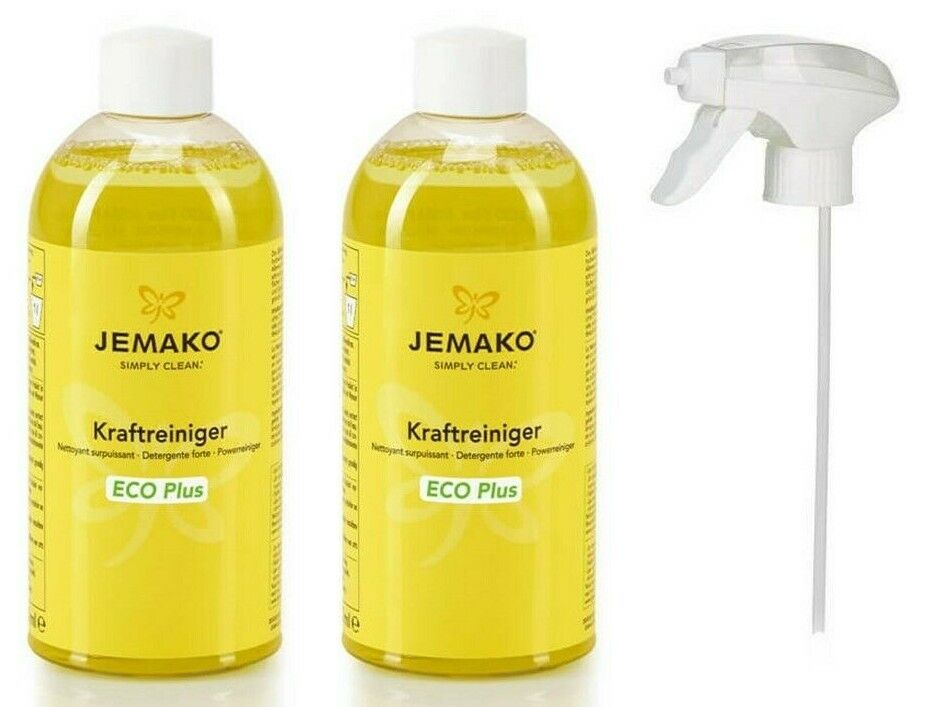 Jemako Kraftreiniger EcoPlus gelb Set 2x 500ml mit Schaumpumpe Allzweckreiniger 