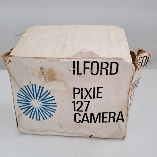 Vintage Boxed Ilford Pixie 127 Camera English Made 2 Tone Grey Retro - Picture 8 of 16