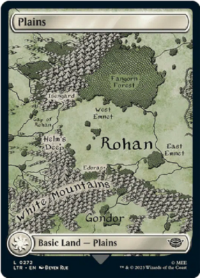 10x Foil Lord of the Rings Tales of Middle Earth Full Art Land Set Magic MTG  | eBay
