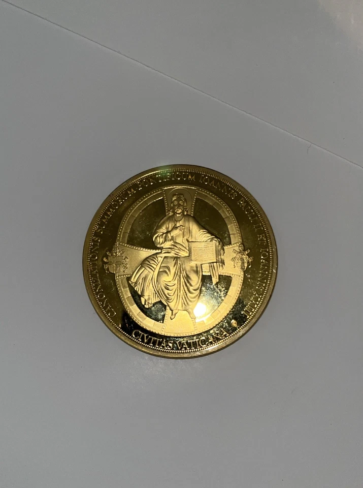 Double Canonization Gold-Plated 2014 American Mint Commemorative Coin - Image 2 of 3