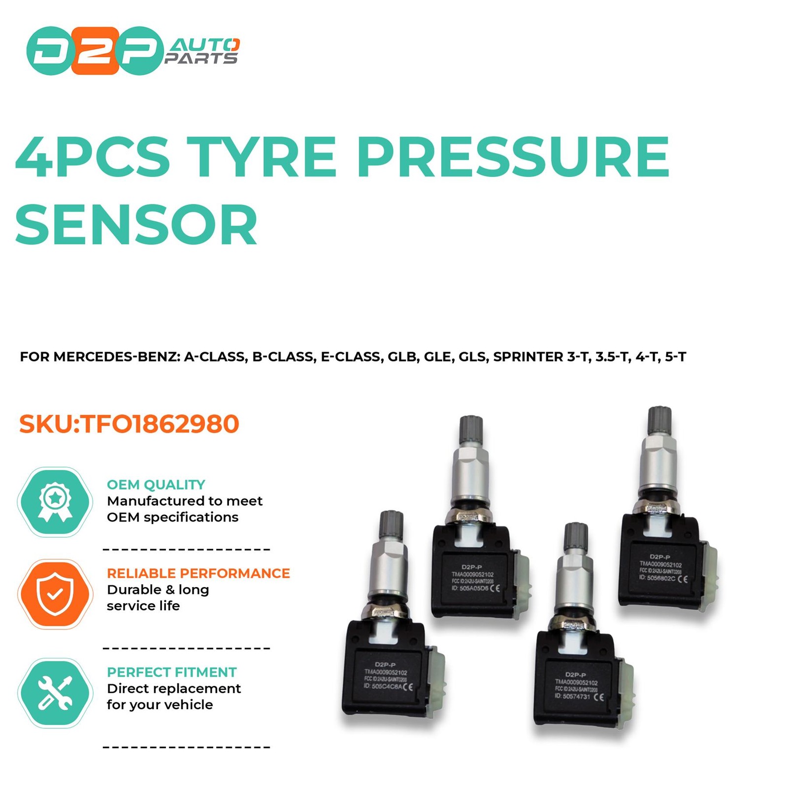 4X Suzuki TPMS Tyre Pressure Sensors Grand Vitara: June 2014 onwards 43139-61M00 - Image 15