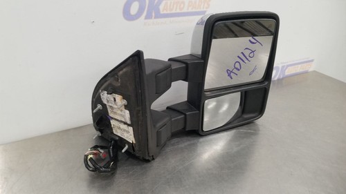 15 FORD F350 SUPER DUTY SIDE VIEW POWER TOW DOOR MIRROR RIGHT PASSENGER CHROME - Picture 7 of 12