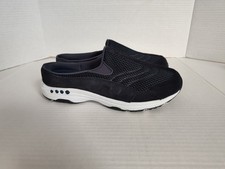 Easy Spirit Traveltime Mules Clogs Womens Size 8 Slip On Comfort Navy Blue Shoes