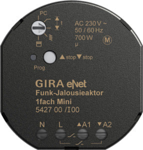 Gira 542700 Enet Funk Jalousieaktor 1Fach Mini-image