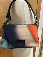 Image of Paul Smith Spray Swirl Xbody Bag Leather Handle & Canvas Strap. New with Tags