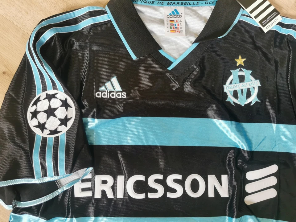 Maillot Retro OLYMPIQUE MARSEILLE 1999 #7 PIRES - #11 RAVANELLI Champions League - Photo 3/4
