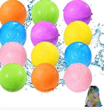 Ballons d'eau Bubble Fun 12 pièces NEUF avec sac filet de rangement 