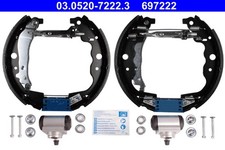 Bremsbackensatz Original ATE TopKit 03.0520-7222.3 für DACIA LOGAN RENAULT CITAN