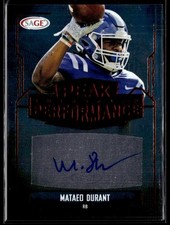 Mataeo Durant 2022 SAGE High Series Peak Performances Auto #PKA-MD