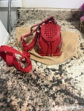 Christian Louboutin Mini Explorafunk RED  Crossbody Backpack Studed Bag