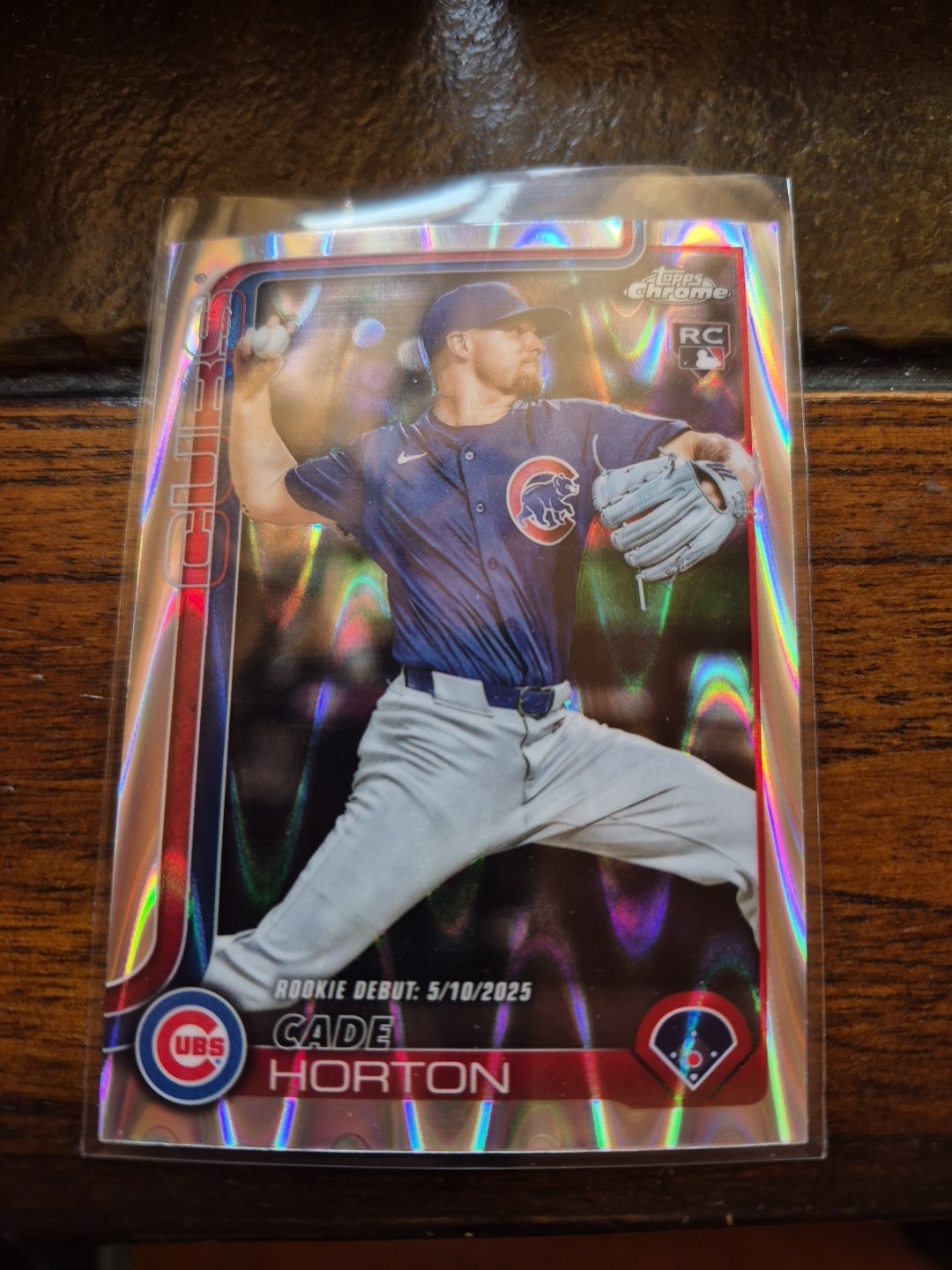 2025 Topps Chrome Update Cade Horton RayWave Refractor #USC102 Chicago Cubs