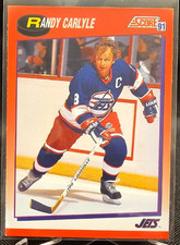 1991-92 Score Randy Carlyle #125 Winnipeg Jets