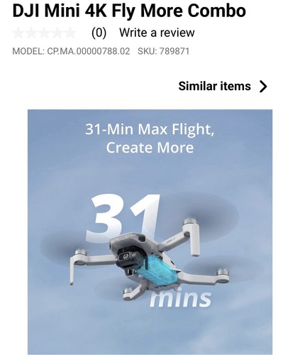 DJI Mini 4K Drone Fly More Combo With Box - Picture 4 of 10