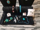 Turquoise Coral Buffalo Costume Jewelry Lot 22 Mixed Items — photo 4