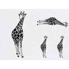 4 x 'Giraffe' Temporary Tattoos / Transfers TO00003794 