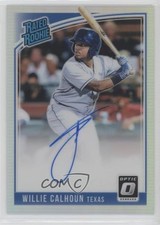 2018 Donruss Optic Rated Rookie Signatures Holo Prizm Willie Calhoun Auto 4l3