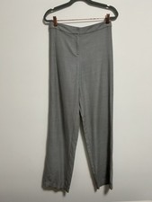 St. John Flat Front Trouser Dress Pants Straight Leg Gray Tweed Size 6 Womens