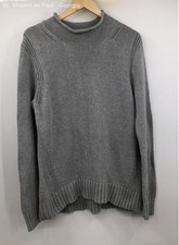 J. Crew Tight Knit Sweater Men's Large Gray Preppy