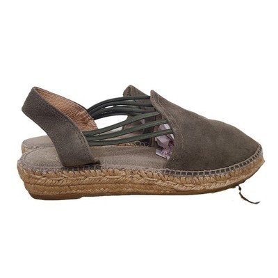 Toni Pons Origens EU 37 US 6.5 7 Sage Green Flat Espadrille Sandals Coastal