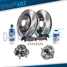 Rear Wheel Bearing Hubs Brake Rotors Pads for Allure Regal LaCrosse Malibu XTS
