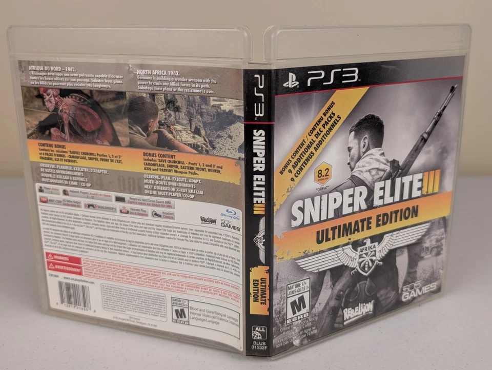 Sniper Elite III: Ultimate Edition (PlayStation 3 PS3)➡️CIB Complete - Tested 🎮 - Image 4 of 4