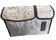 THIRTY ONE Pack n Pull Caddy, Bag CAR Organizer Tote New Taupe Playful Parade