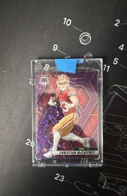 2025 Panini Mosaic - Christian McCaffrey #179 No Huddle Mosaic Prizm /50