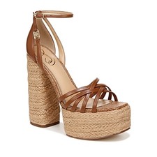 Sam Edelman Women's Kade Square Toe Crossover Strap Espadrille
